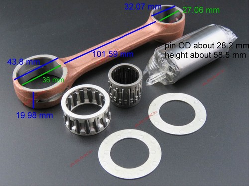 For PWC Jet Ski Kawasaki JS750 JS800 Connecting Rod Kit 010-521, 296-01000-521 - Picture 2 of 3