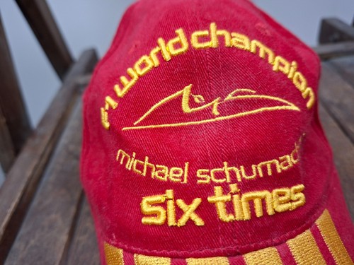 Michael Schumacher Six Times World Champion 2003 F1 Racing Cotton Cap Ferrari - Picture 3 of 8