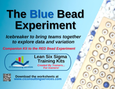 The Blue Bead Experiment, Learning Kit, Lean Six Sigma Game, Statistics, Science