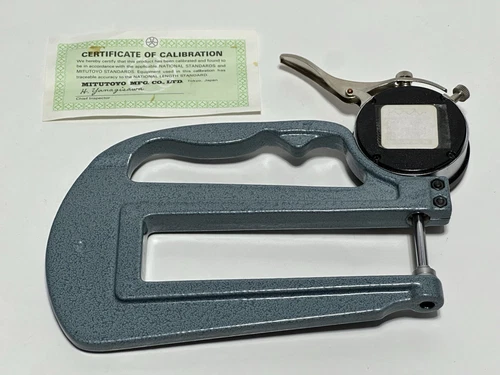 Mitutoyo 7322 Flat Anvil Deep Throat Thickness Gauge 001"-1.000"  Tool
