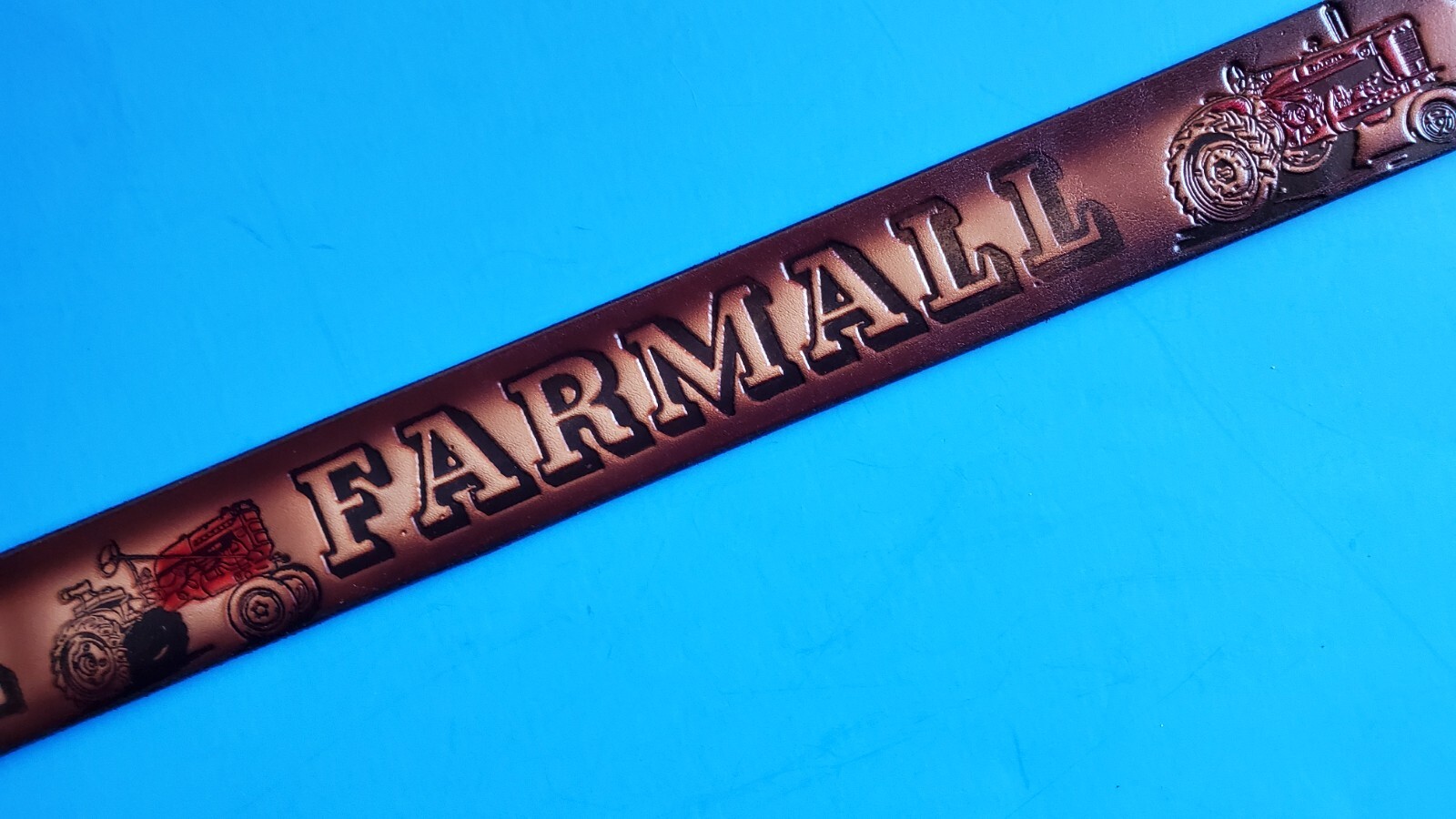 FARMALL Tractor Top Grain Cowhide LEATHER BELT & Standard  Buckle -NEW