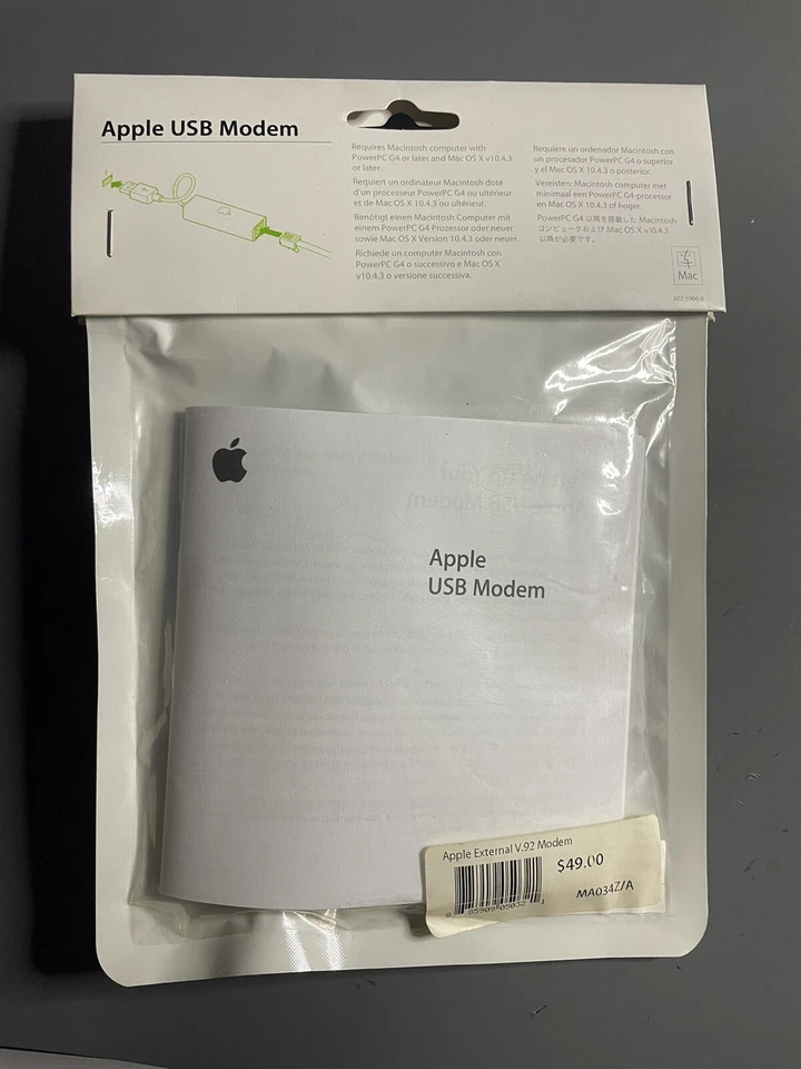 Apple MA034Z/A (MA034ZA) 56 Kbps new in original package - Image 2 of 2