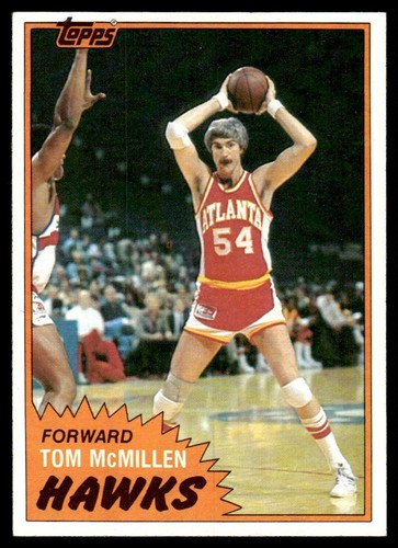 1981-82 Topps Tom McMillen Atlanta Hawks #E70