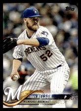2018 Topps  Jimmy Nelson #456 Milwaukee Brewers Baseball Card