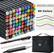 Alcohol Markers set dual tip Alcohol Markers lot brush tip based spectrum noir