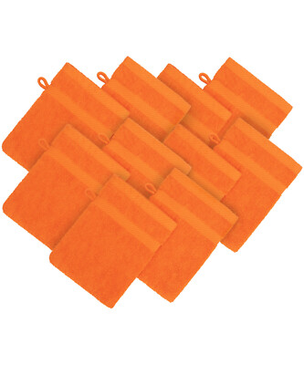 Waschhandschuhe Waschlappen 10er Set Seiftuch Seiflappen Baumwolle 15x21 cm 600g