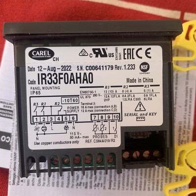 1PCS NEW FOR Carel IR33F0AHA0 Thermostat 115V IR33FOAHAO