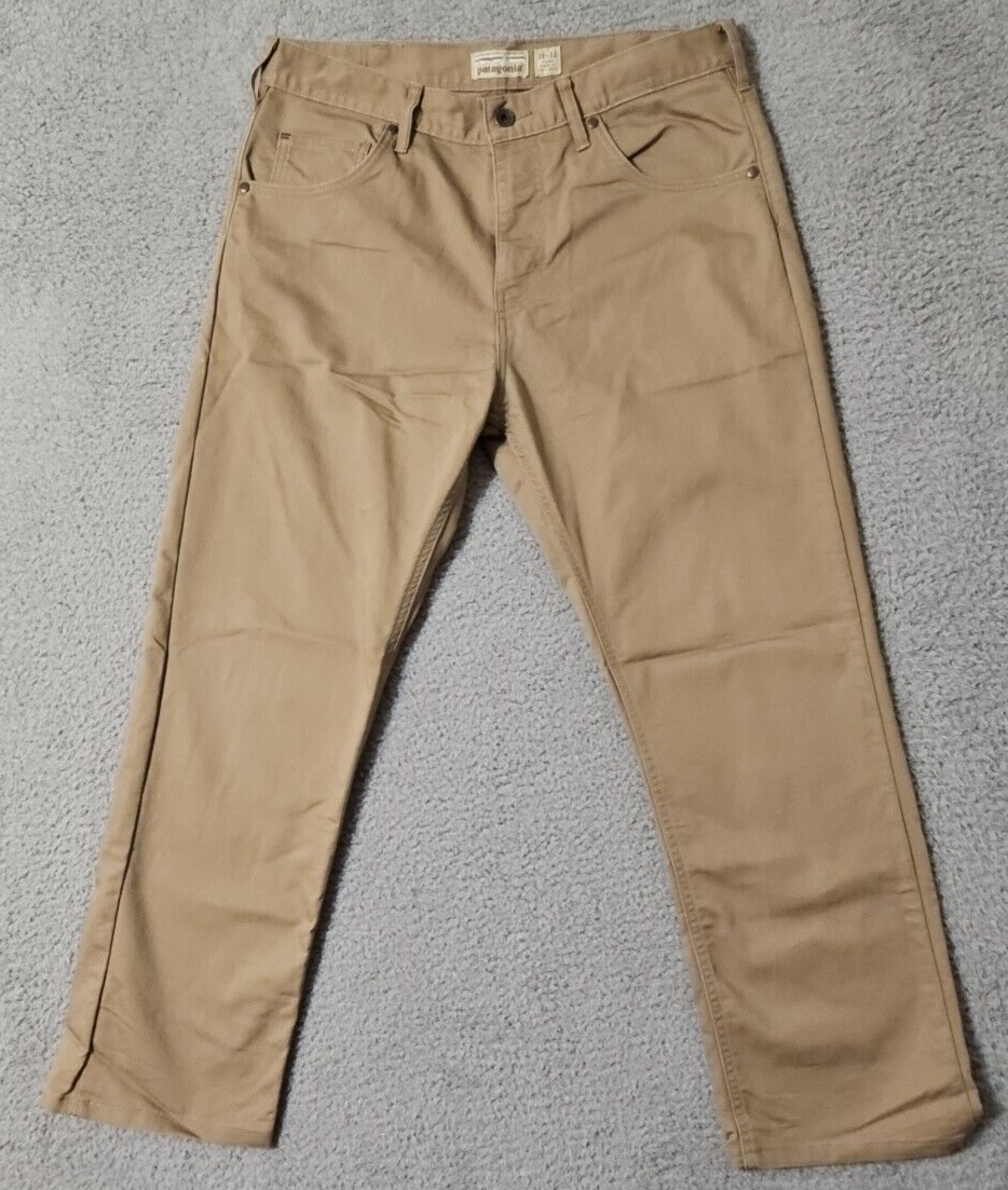 Patagonia Jeans Mens 34x27 Khaki Tan Performance Twill Patagonia Jeans Mens 34x27 Khaki Tan Performance Twill