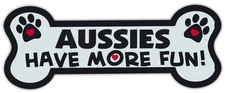 Dog Bone Shaped Magnets: Aussies Have More Fun! (Australian Shepherds) | Cars