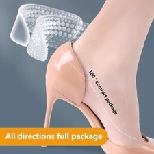 Silicone Non-slip Heel Pad Fit Big Shoes Womens Shoes Stop Heel Pain Heel
