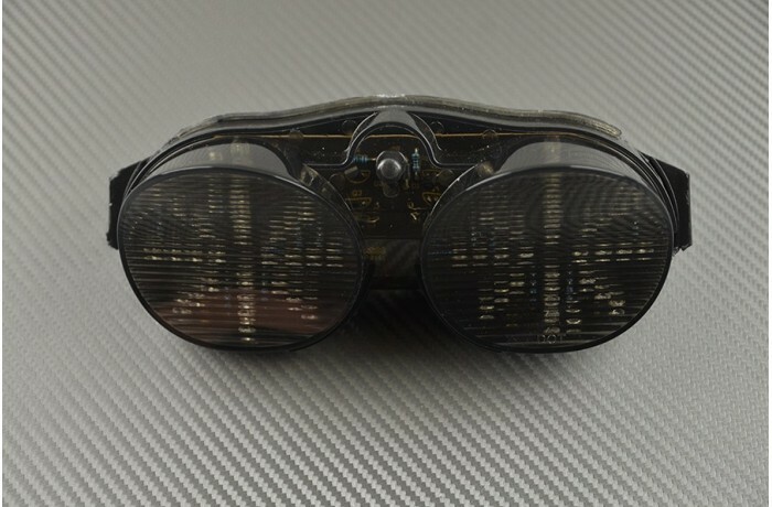 Feu arrière pour Yamaha XJR 1300 LED fumé éliminant les clignotants d'origine encombrants