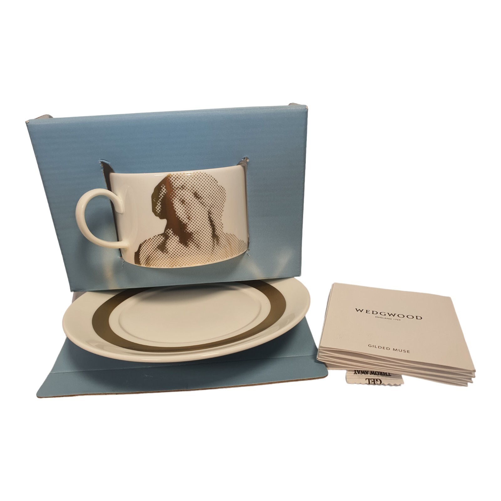 Wedgwood Gilded Muse Tea Cup & Saucer (40015290)