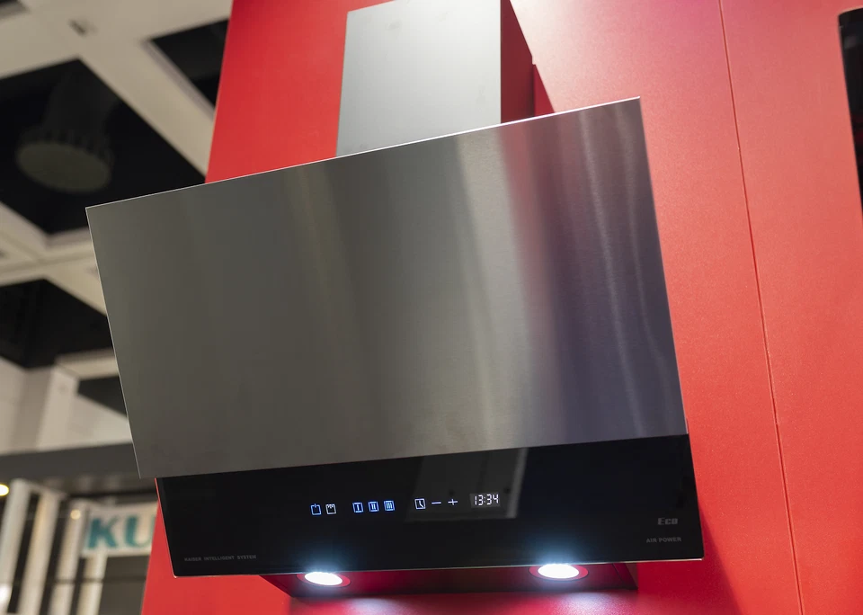 Kaiser Designer Dunstabzugshaube 60cm kopffreihaube 1250m³/h Edelstahl Ab-Umluft