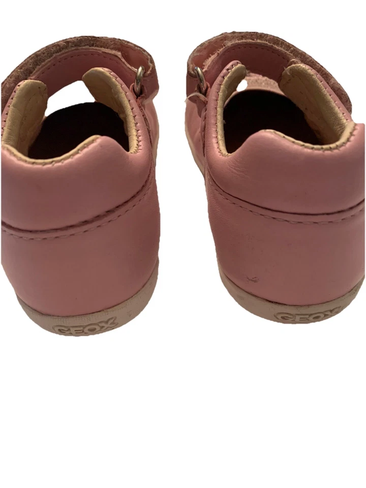 Zapatos Mary Jane Geox EE. UU. Talla 7 Cuero Rosa Correa Brillo Foto 4 de 4