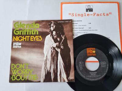Glenda Griffith - Night eyes 7'' Vinyl Germany WITH PROMO FACTS