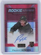 2020-21 O-Pee-Chee Platinum Peyton Krebs Red Prism Rookie Auto 14/50