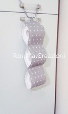 Porta Rotoli di Carta Igienica per il Bagno in Stoffa Fatto A Mano