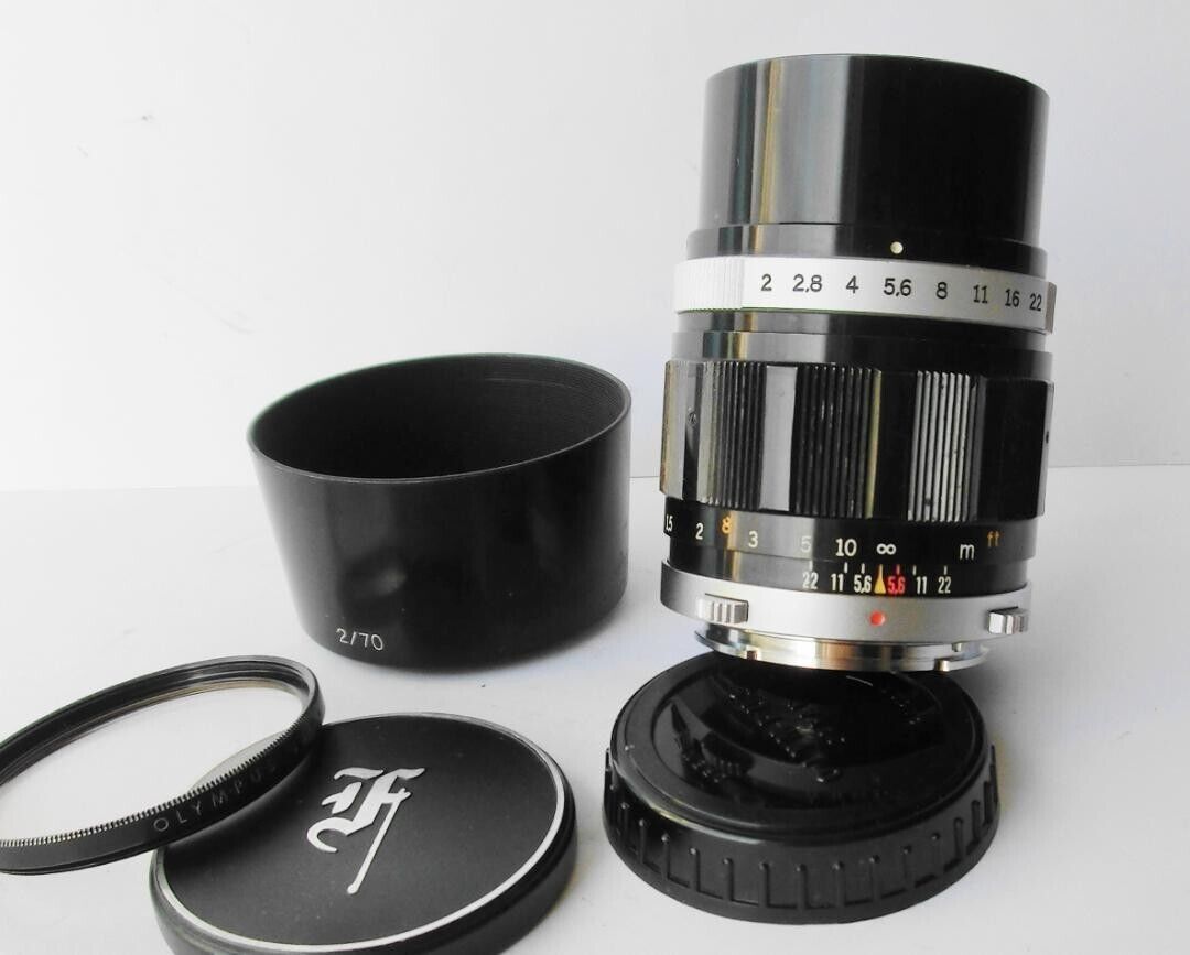 OLYMPUS F.Zuiko 70mm f/2 Auto-T Portrait Lens for Pen-F FT OLYMPUS F.Zuiko 70mm f/2 Auto-T Portrait Lens for Pen-F FT