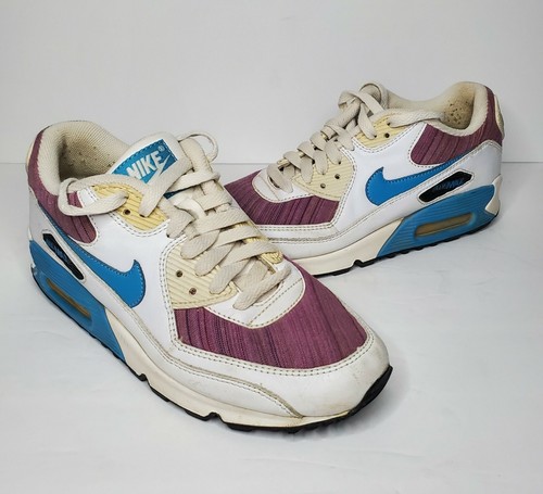 Nike Air Max 90 07 Purple White Blue 141 Womens Size 7 Sneaker Ebay