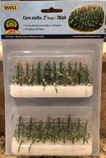 JTT SCENERY 95553 CORN STALKS O-SCALE 2" HIGH   28 PER PACKAGE  JTT95553