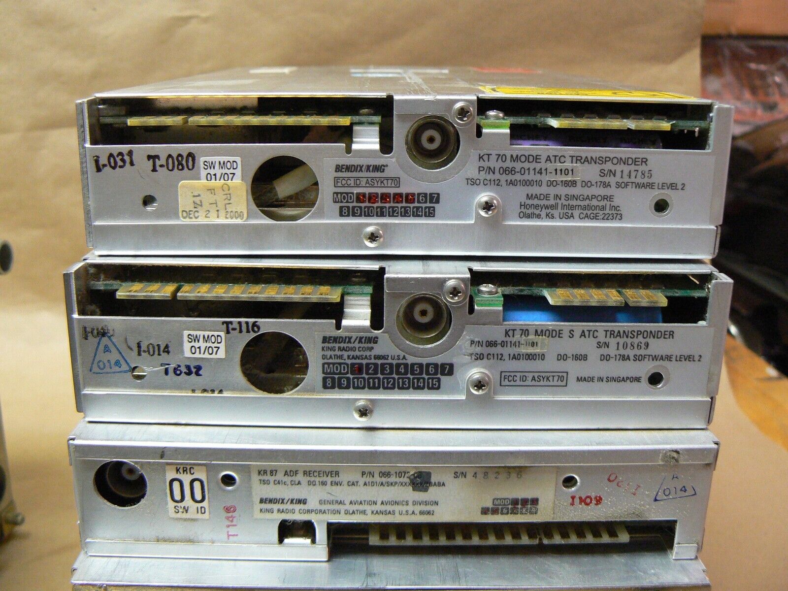 Bendix King CNI5000 Radio Stack , Rack and Back Plate. Warranty Yellow tag