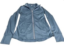 Under Armour Jacket Fitted Full Zip Up Gray Lightweight All Season Womens Sz. S