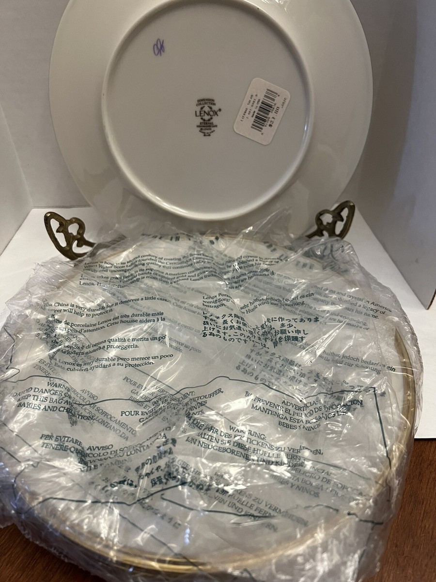 4 Lenox Eternal gold salad ivory Plates 8