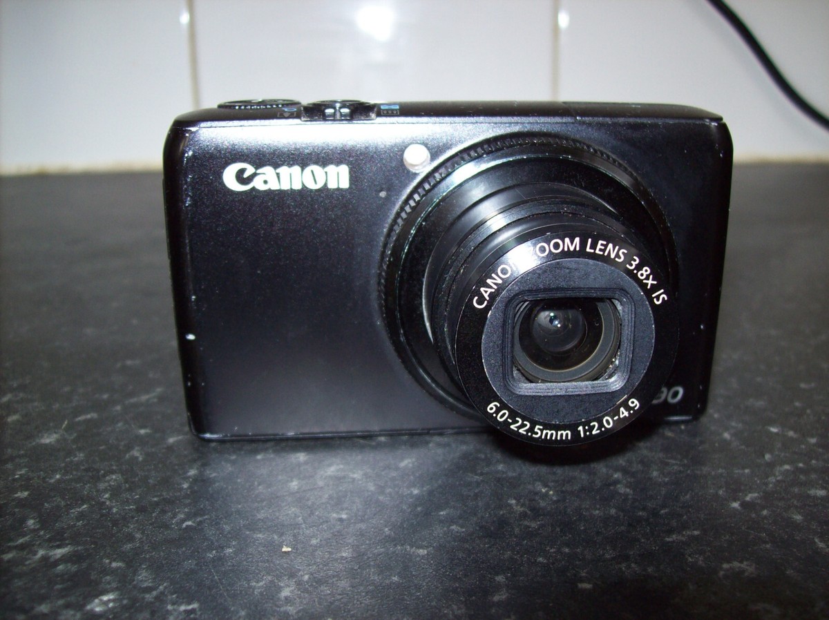 Canon PowerShot S90 10.0MP Digital Camera - Black for sale online
