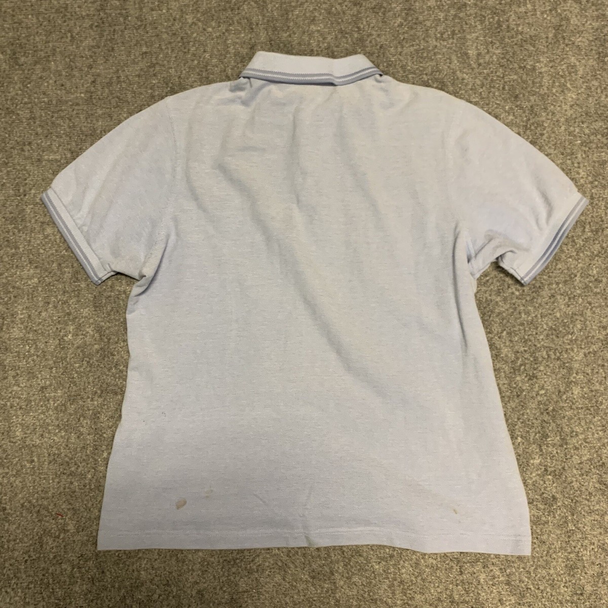 Fred Perry Polo Shirt Adult Size Large L Slim Fit Short