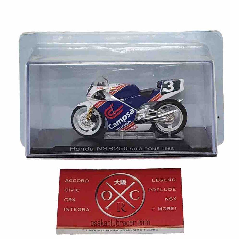 DeAgostini 1/24 Honda NSR250 Sito Pons Canpsa #3 1988 Grand Prix