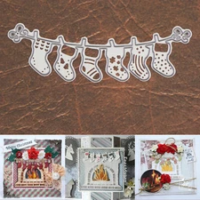 Strung Up Stockings Cutting & Embossing Die – Christmas Santa Claus