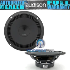 pair AUDISON PRIMA AP6.5-OHM2 6.5" 2-OHM MID-WOOFERS SPEAKERS CAR AUDIO NEW BULK