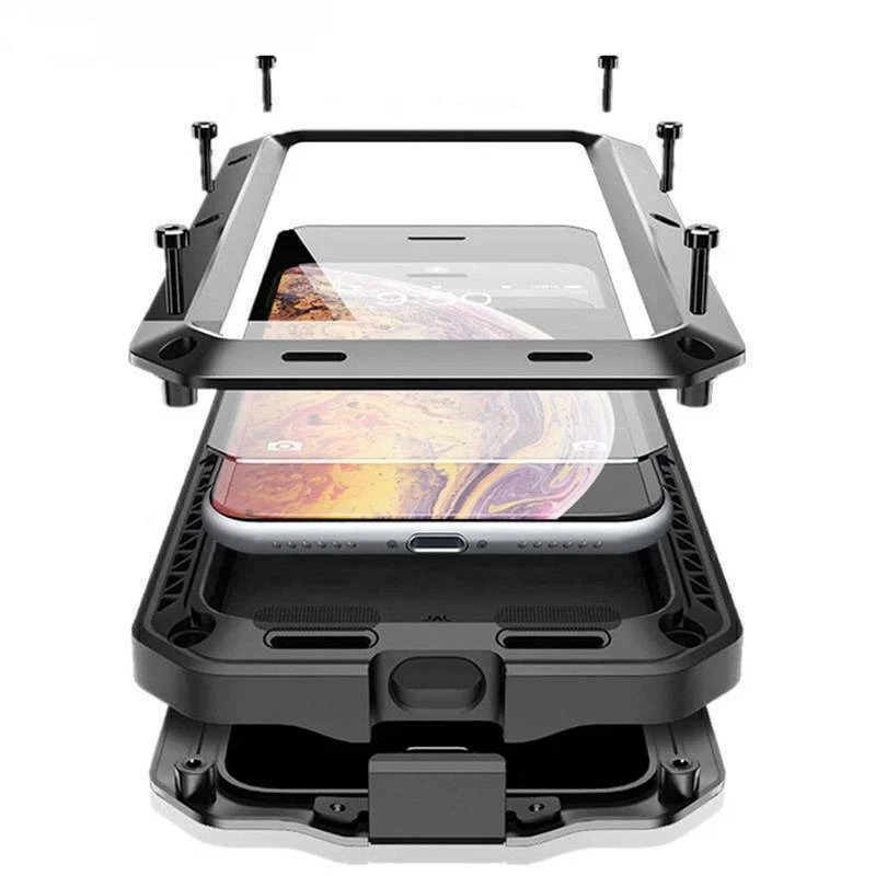 360 Case Cover Metal Shockproof Aluminum Heavy Duty for iPhone 7 Plus 8 X XS - Image 4 of 4