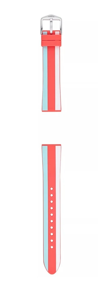 Correa de silicona a rayas multicolor deportiva unisex FOSSIL Foto 2 de 2