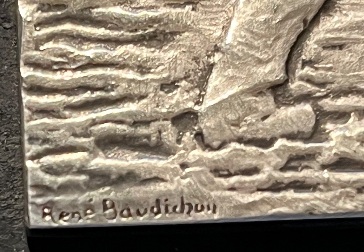 Plaqué Médaille Ancienne Bronze - « Le Semeur » - Par Baudichon