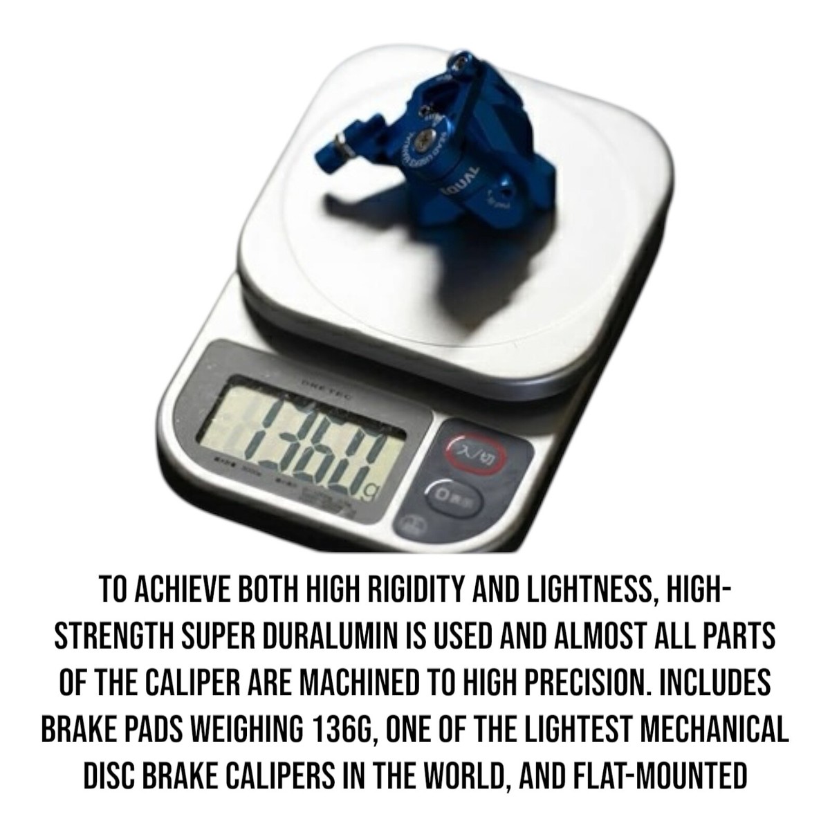 GROWTAC EQUAL Mechanical Disc Brake Caliper Flat Mount green Front