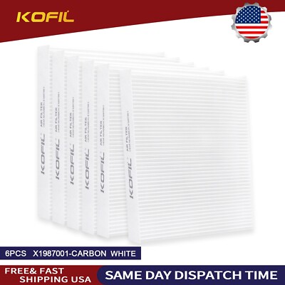 6Set For SR2000092 X1987001 KENWORTH T680 T700 T880 PACCAR MX13 Cabin air Filter