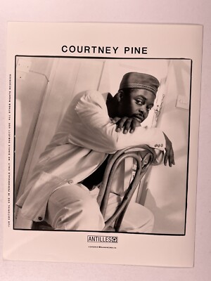 Courtney Pine Photo Original Black And White Press Promotion Circa 1990s