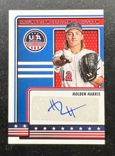 2023 USA BB Stars & Stripes Natl Team Dev Program Signatures Holden Harris