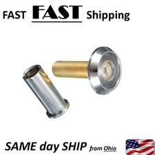 Fish Eye Style Door Viewer --- Peep Hole - Silver Tone ---- Same Day Ship