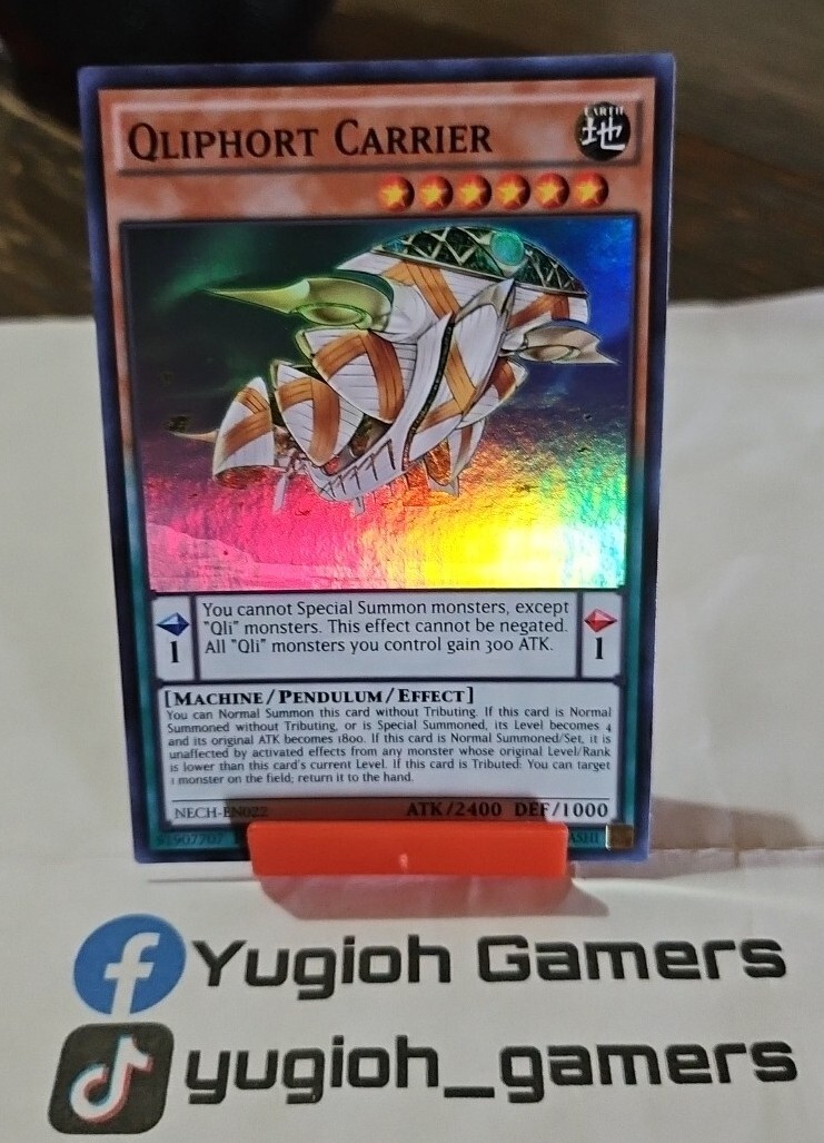 YuGiOh The New Challengers Super Rare Qliphort Carrier NECH-EN022 YuGiOh The New Challengers Super Rare Qliphort Carrier NECH-EN022
