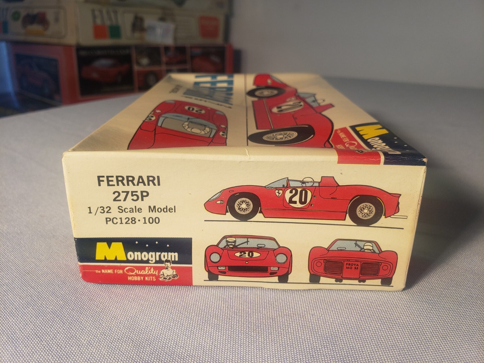 1st ISSUE 1/32 MONOGRAM FERRARI 275P SLOT CAR MODEL KIT PC128100 NOS NIB 1965 eBay