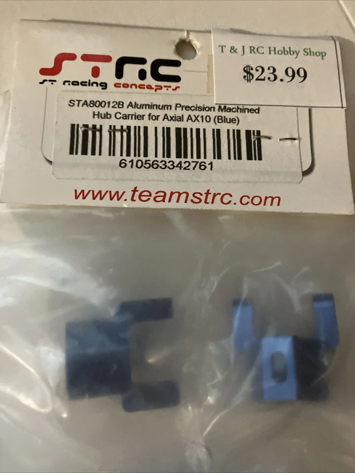 STA80012B STRC Aluminio Precisión Mecanizado Buje Portador Axial AX10 Azul Foto 2 de 4