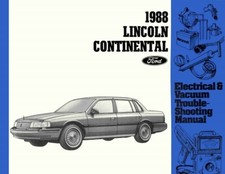 1988 Lincoln Continental Electrical Vacuum Troubleshooting Manual