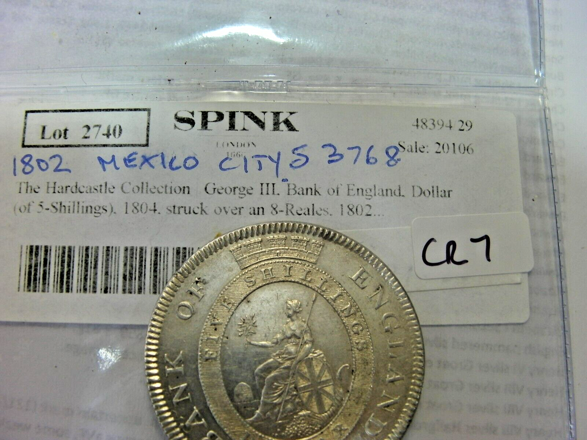 ENGLISH SILVER DOLLAR 1804 USED AS A CROWN S3768 CR7 | eBay UK