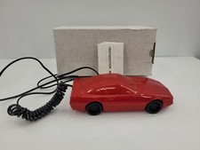 Retro 80  s 90s C4 Red Corvette Corded Landline Phone With Box  Manual