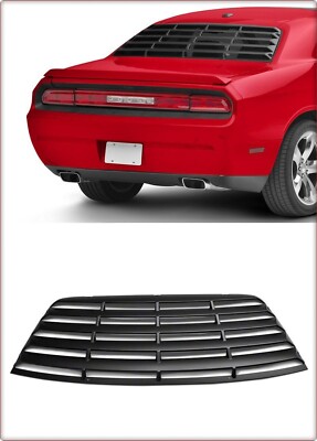 ABDECKUNG JALOUSIE HECKSHEIBE FÜR DODGE CHALLENGER 2008 - 2023 SCHWARZ MATT TÜV