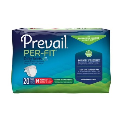 16 Pack - PF-012/1 - Prevail  Per-Fit  Maximum Medium (Pack of 20), White