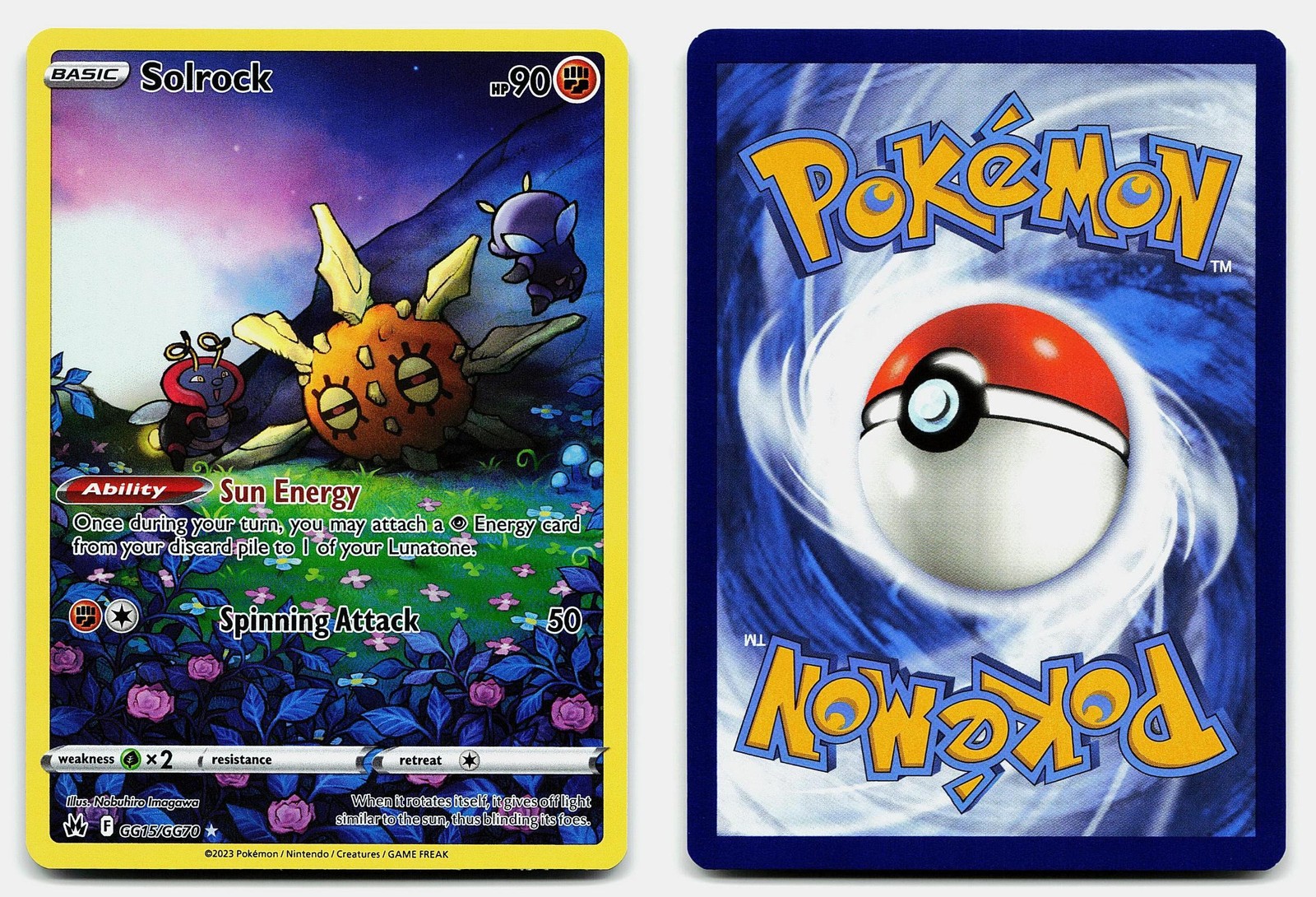 Solrock SWSH: Crown Zenith: Galarian Gallery GG15/GG70 Holo Ultra Rare Pokemon