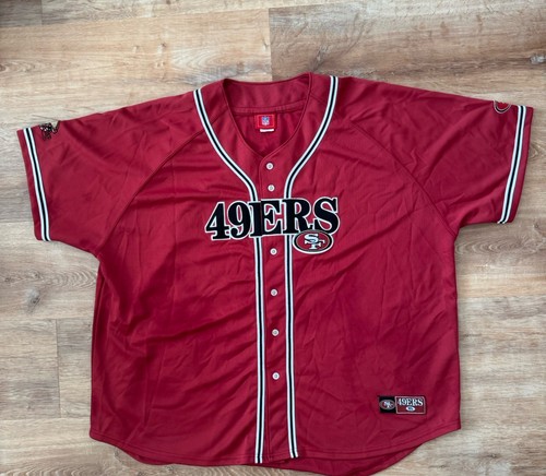 San Francisco 49ers Baseball Trikot Größe 4X Authentic NFL Knopfleiste genäht - Bild 17 von 21